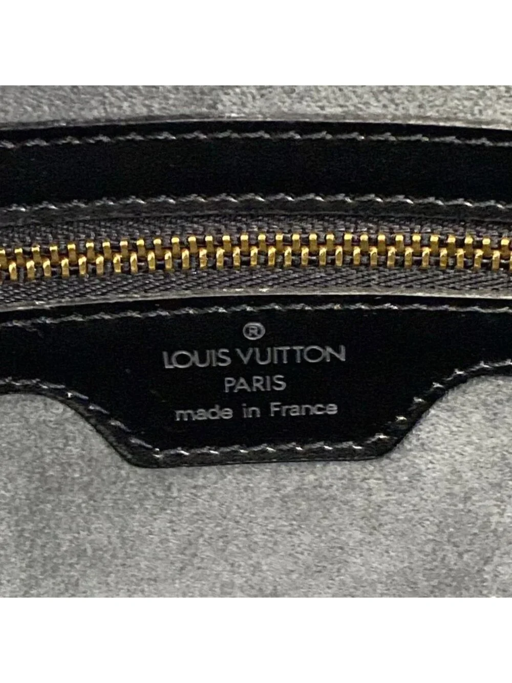 Louis Vuitton Shoulder Bag Epi Lussac Noir Leather
